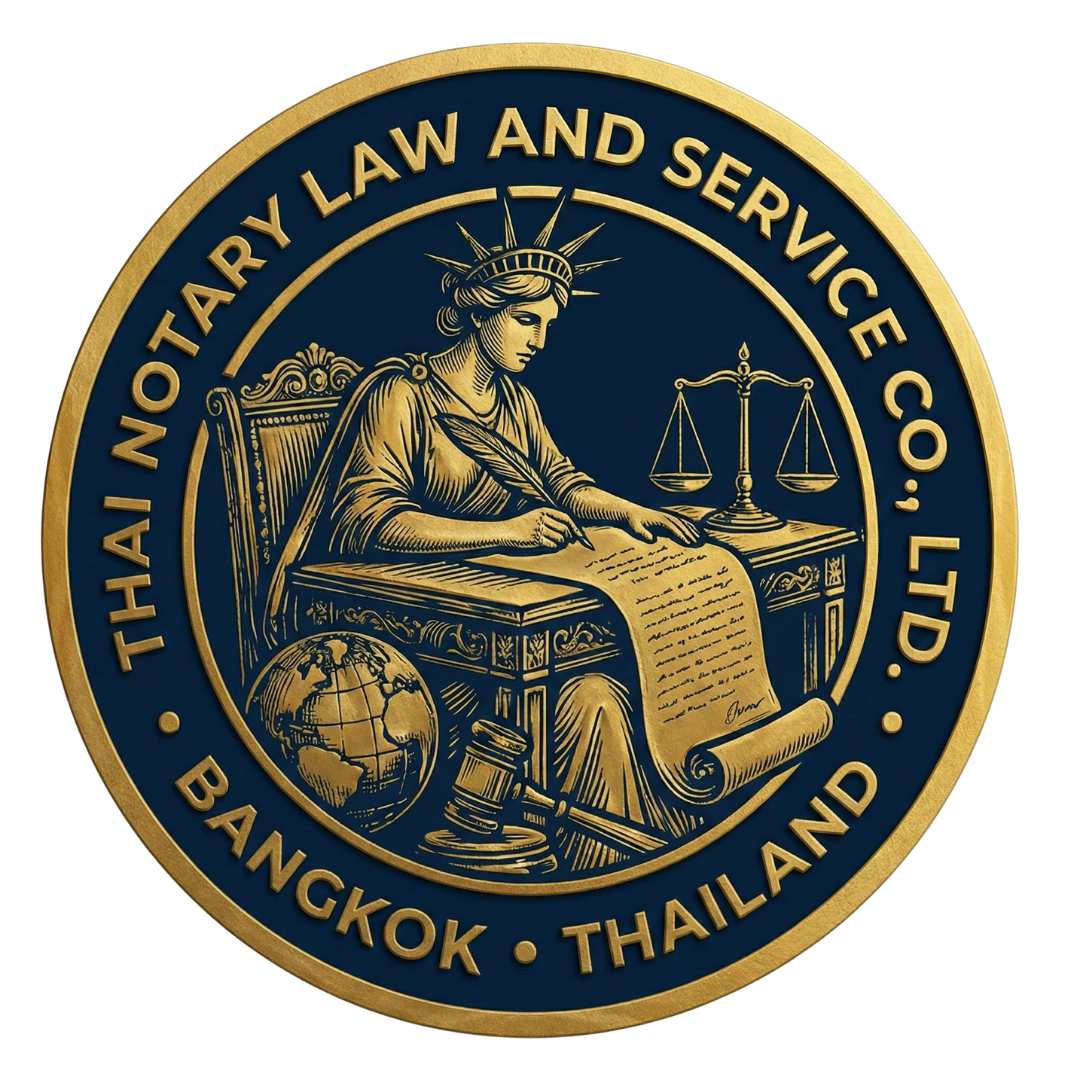 โลโก้ ไทย โนตารี ลอว์ แอนด์ เซอร์วิส (Thai Notary Law and Service)