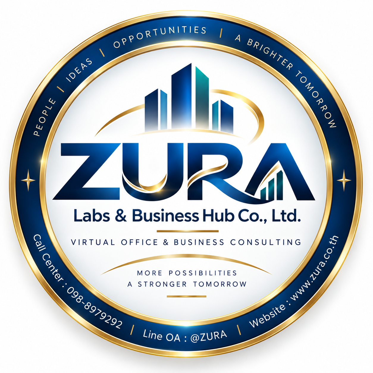 โลโก้ ซูร่า แล็บส์ แอนด์ บิสซิเนส ฮับ (ZURA Labs & Business Hub)