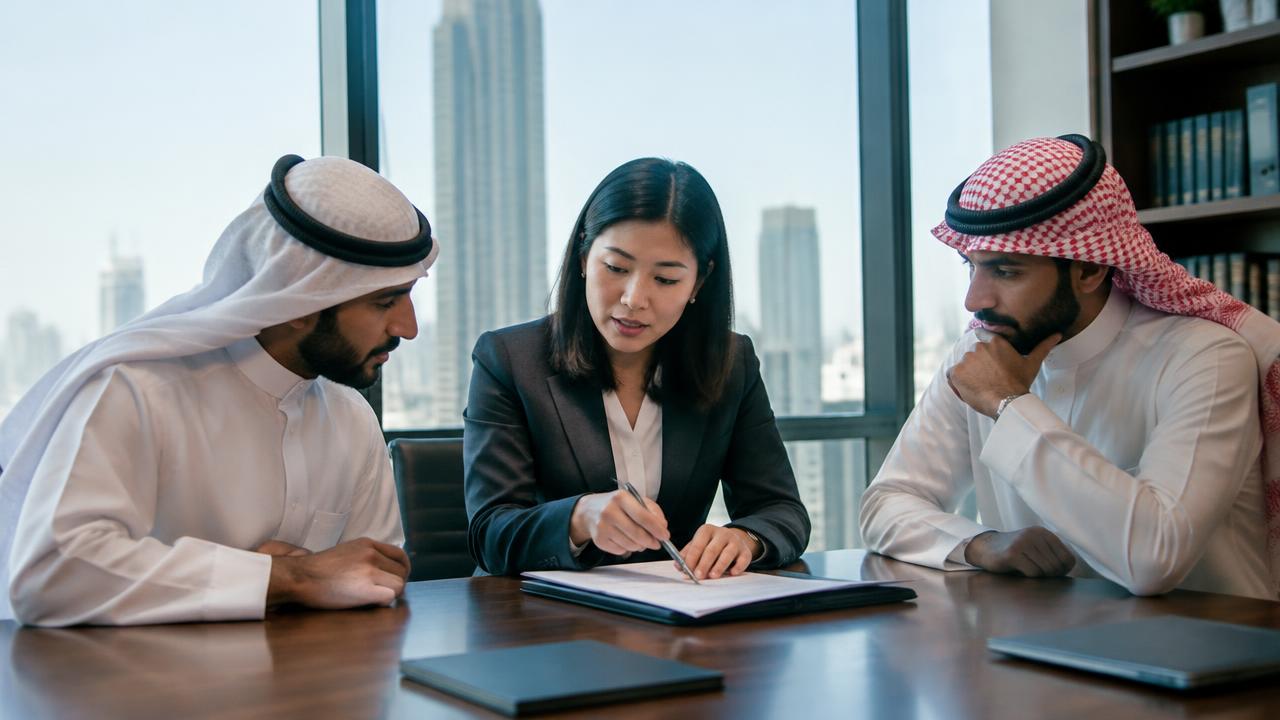 محامية تايلاندية تشرح بنود عقد لشريكين في مكتب محاماة ببانكوك