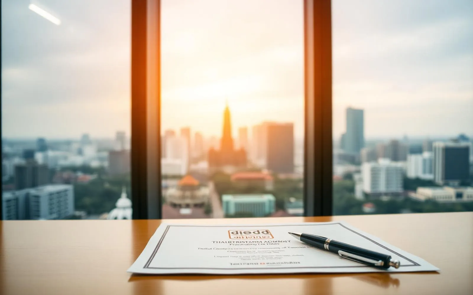 Company registration paperwork prepared for the Department of Business Development