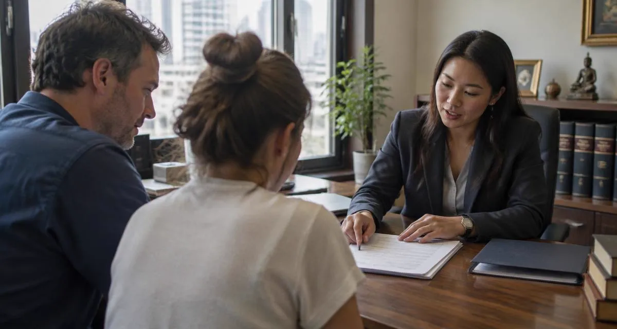 Family lawyer advising an international couple — guardianship extension