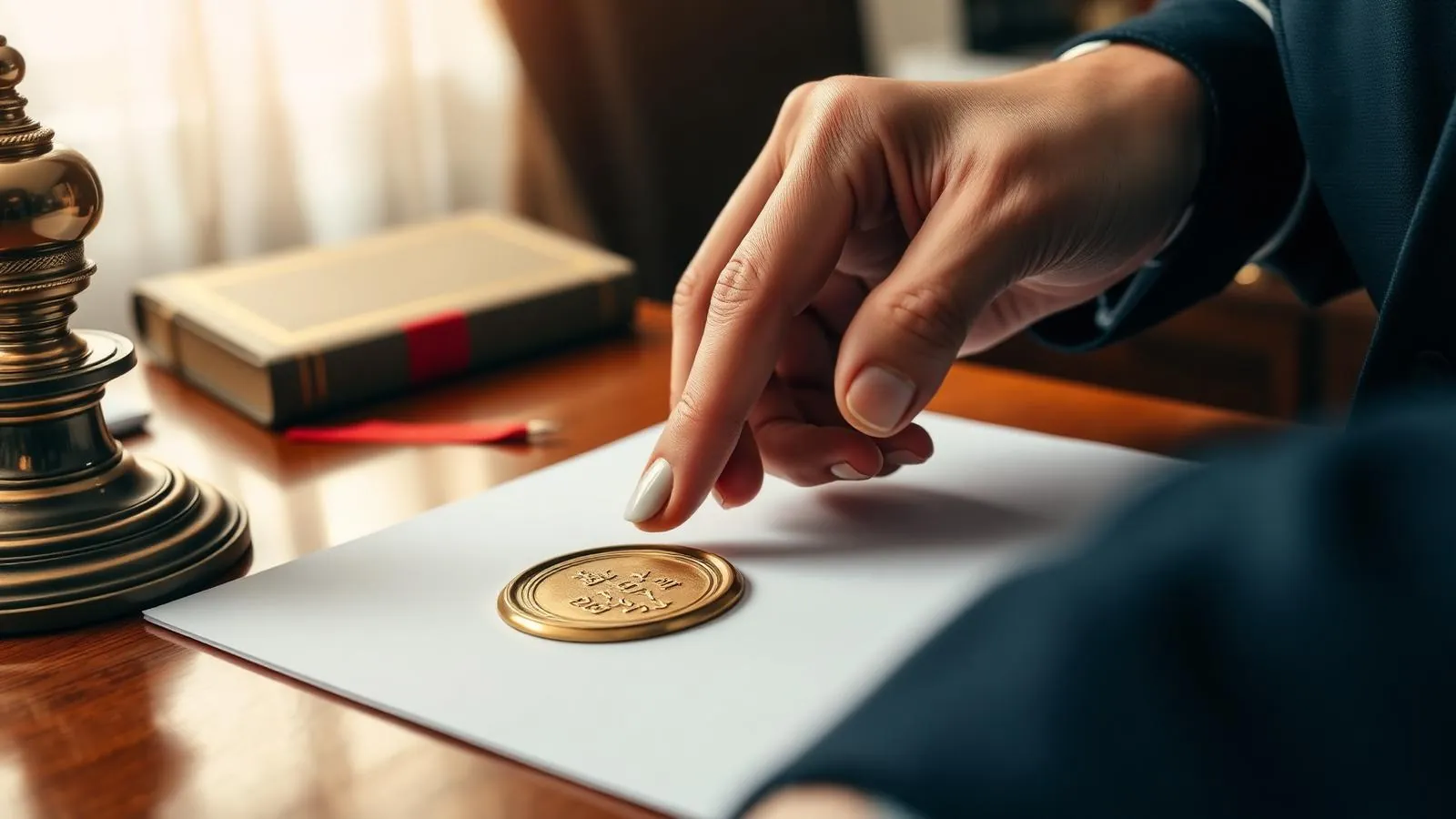 ทนายความ Notarial Services Attorney ลงลายมือชื่อรับรองเอกสารภาษาไทยพร้อมตราประทับ