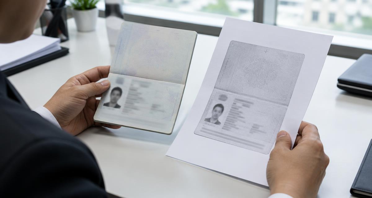 Illustration of comparing copies and original records