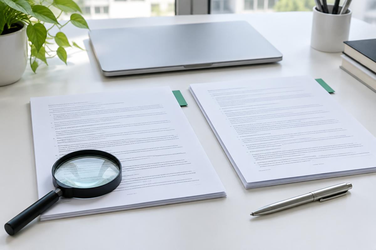 Illustration of comparing source documents and translations