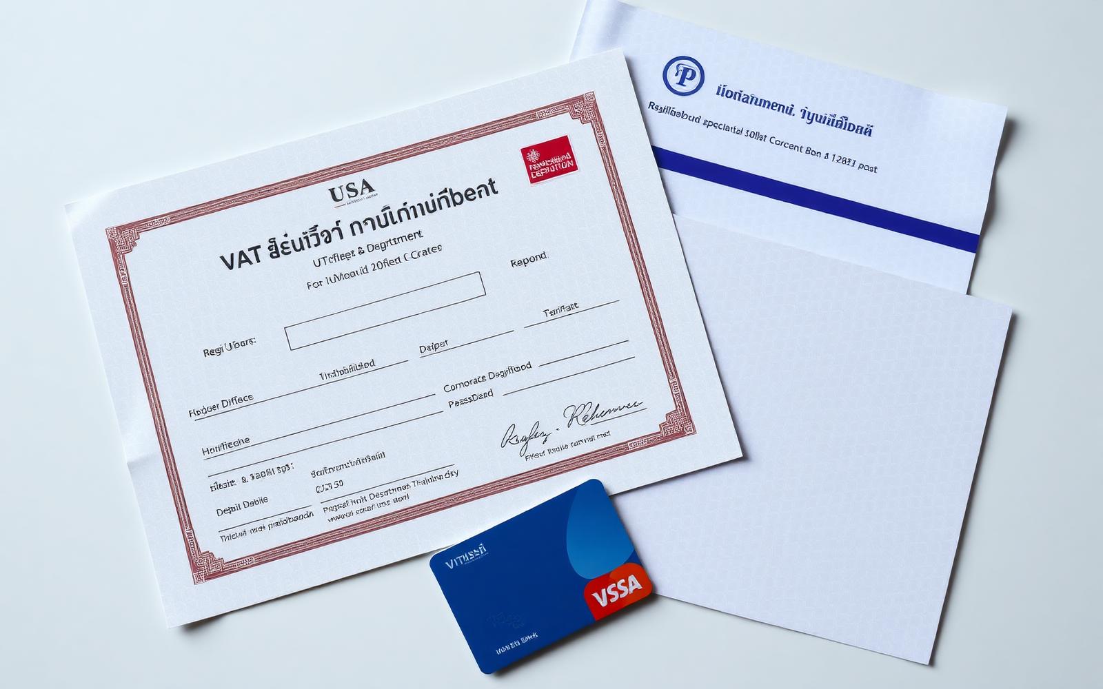 จด VAT และเปิดบัญชีธนาคารนิติบุคคล — ใบทะเบียน VAT สรรพากร บัตรเดบิตธุรกิจและสมุดบัญชีเงินฝาก